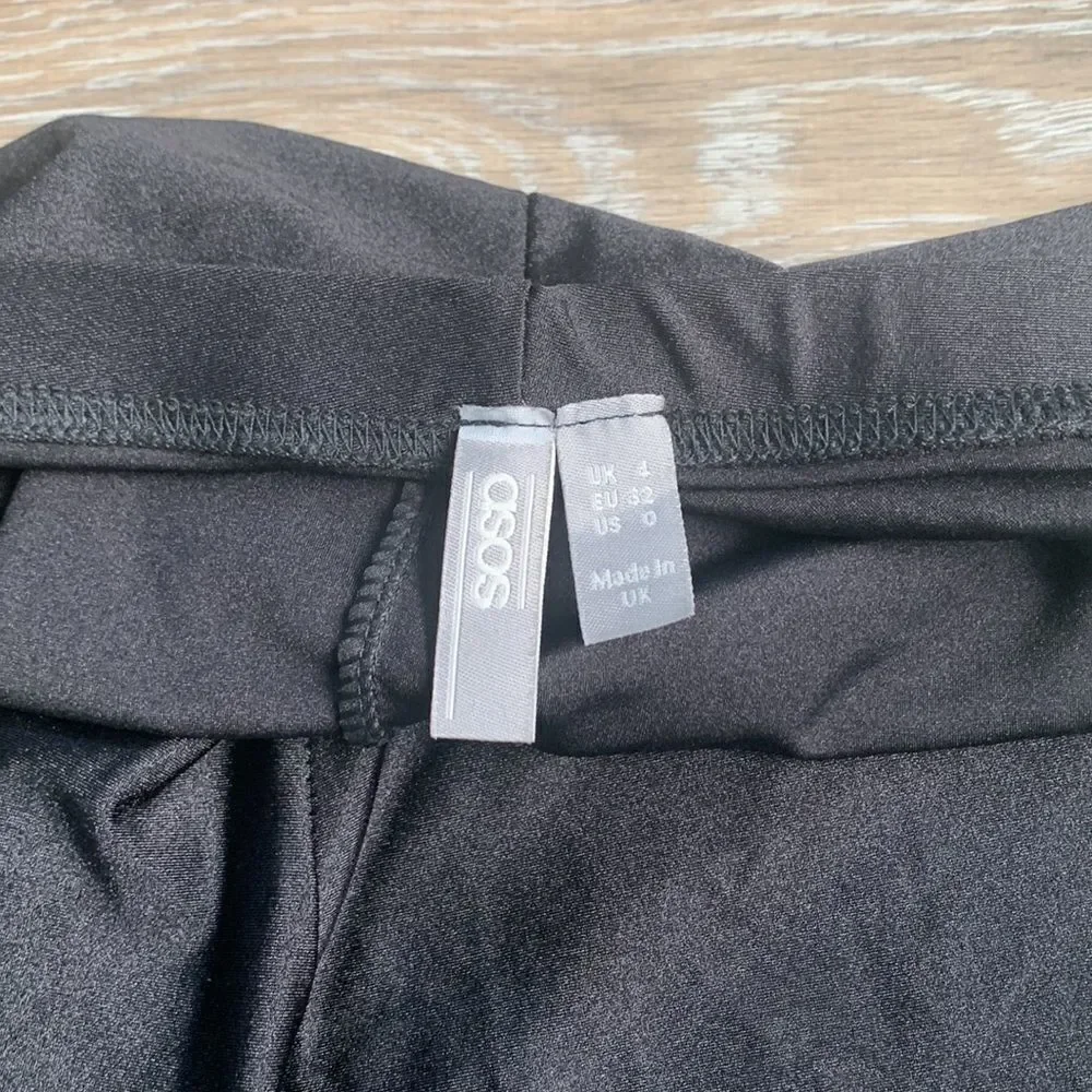 ASOS NWOT black spandex shorts sz 0